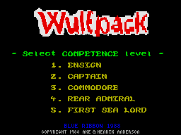 Wulfpack (1988)(Blue Ribbon Software)